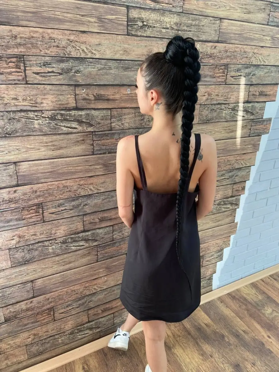 Хвост-коса на резинке