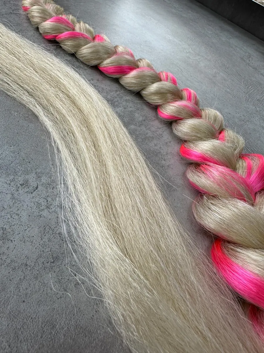 Хвост-коса на резинке