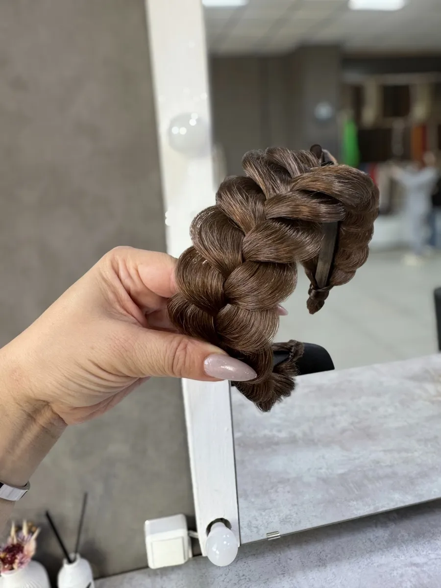 Ободок с косой