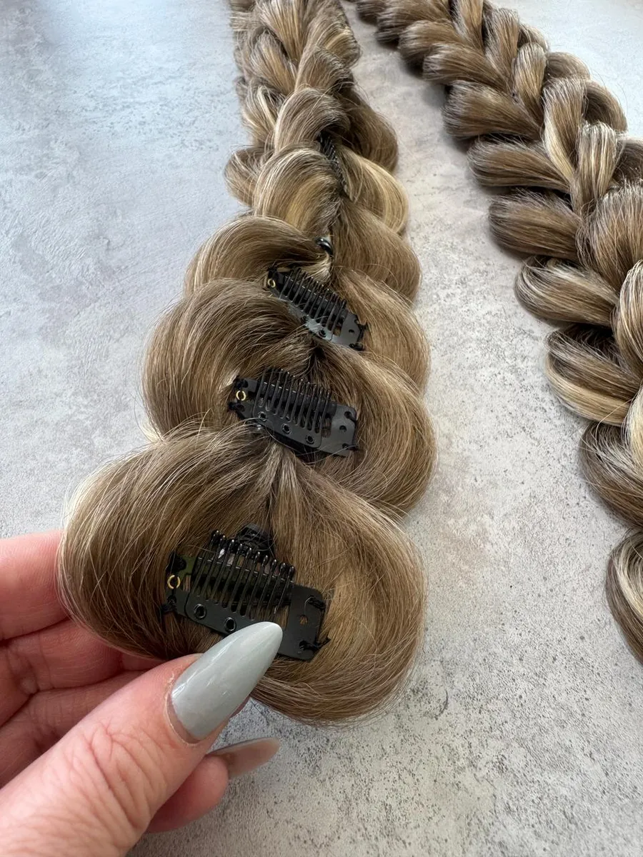3д косы накладные на заколках