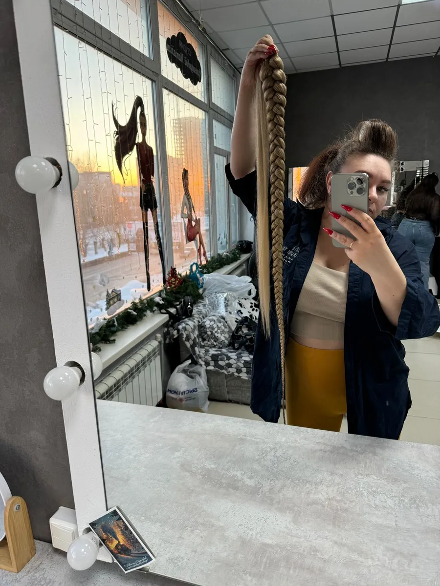 Хвост-коса на резинке