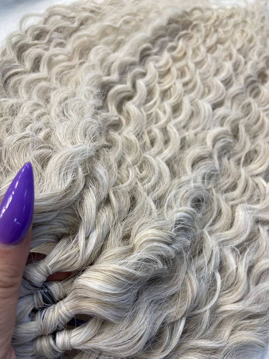 Хвост на резинке кудрявый