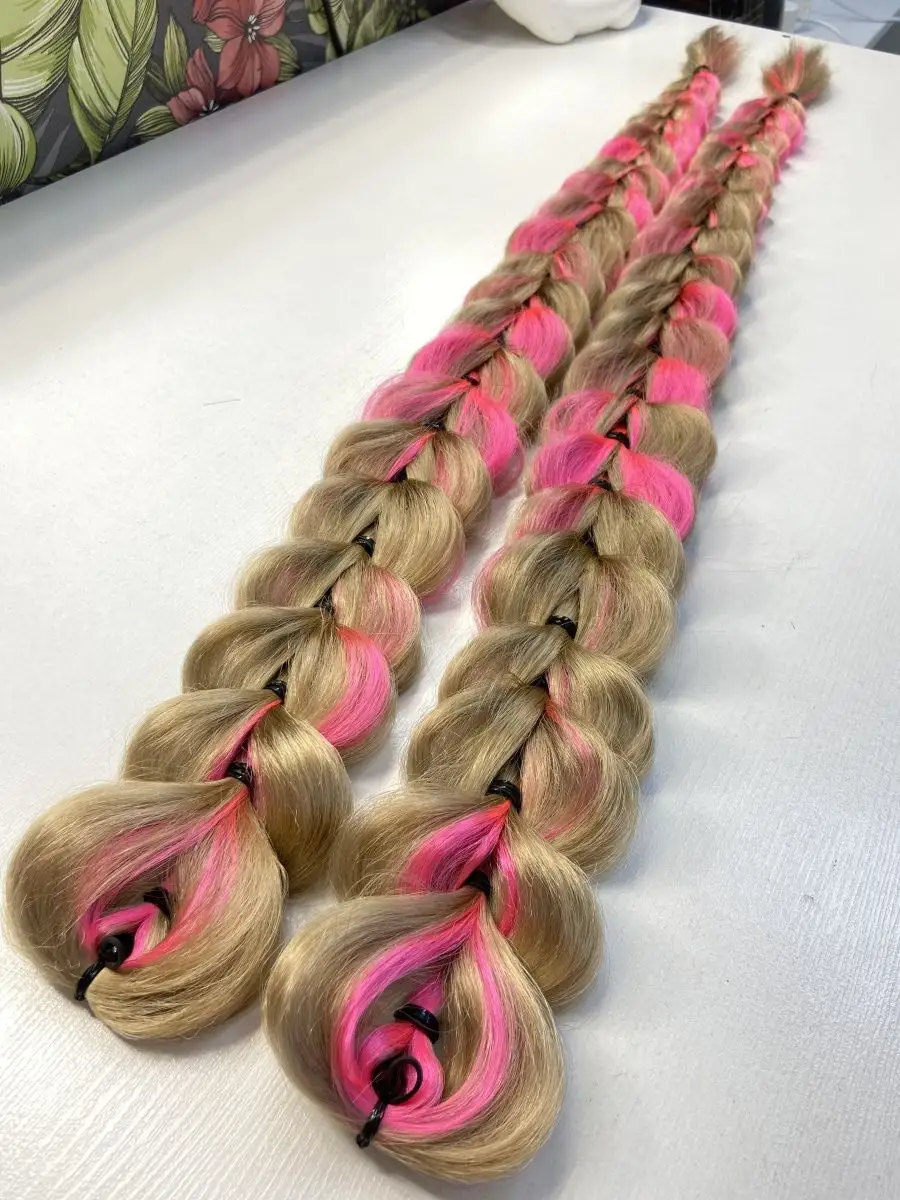 Французские косы накладные на заколках