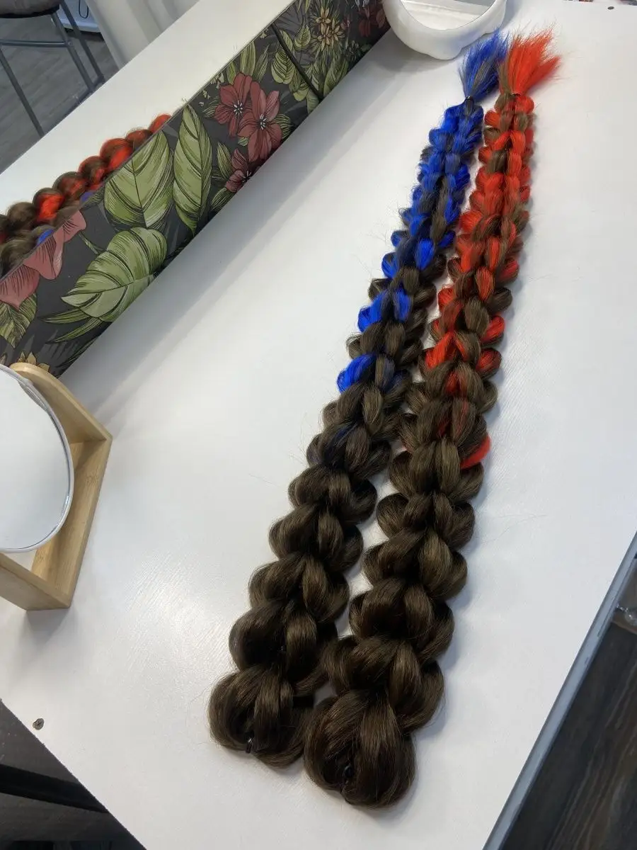 3д косы накладные на заколках