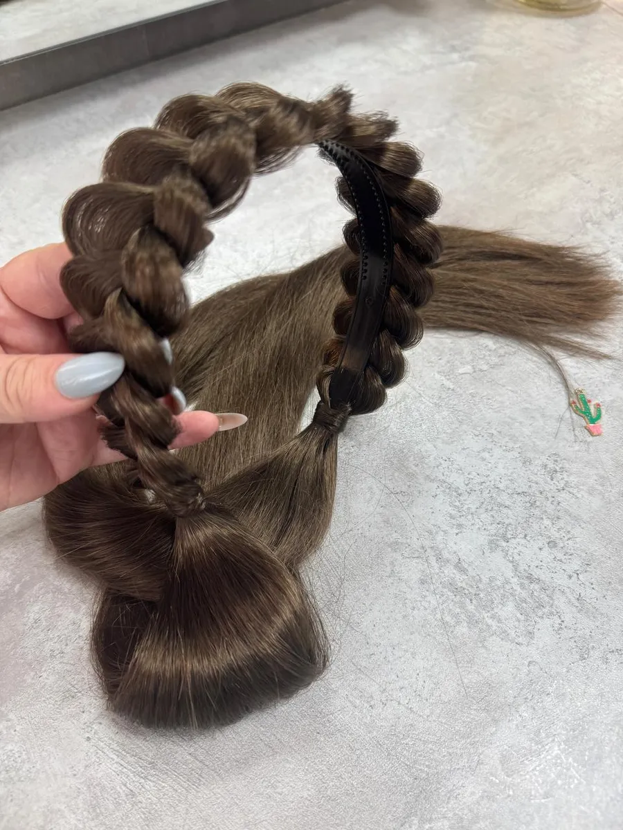 Ободок с хвостиками