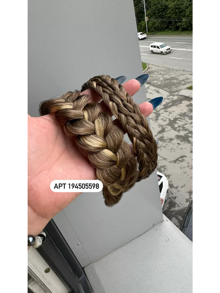 Ободок с косой