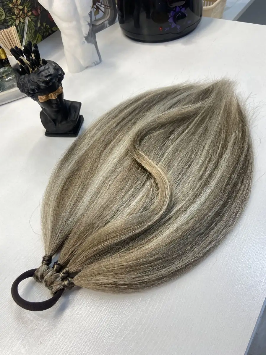 Хвост из канекалона на резинке