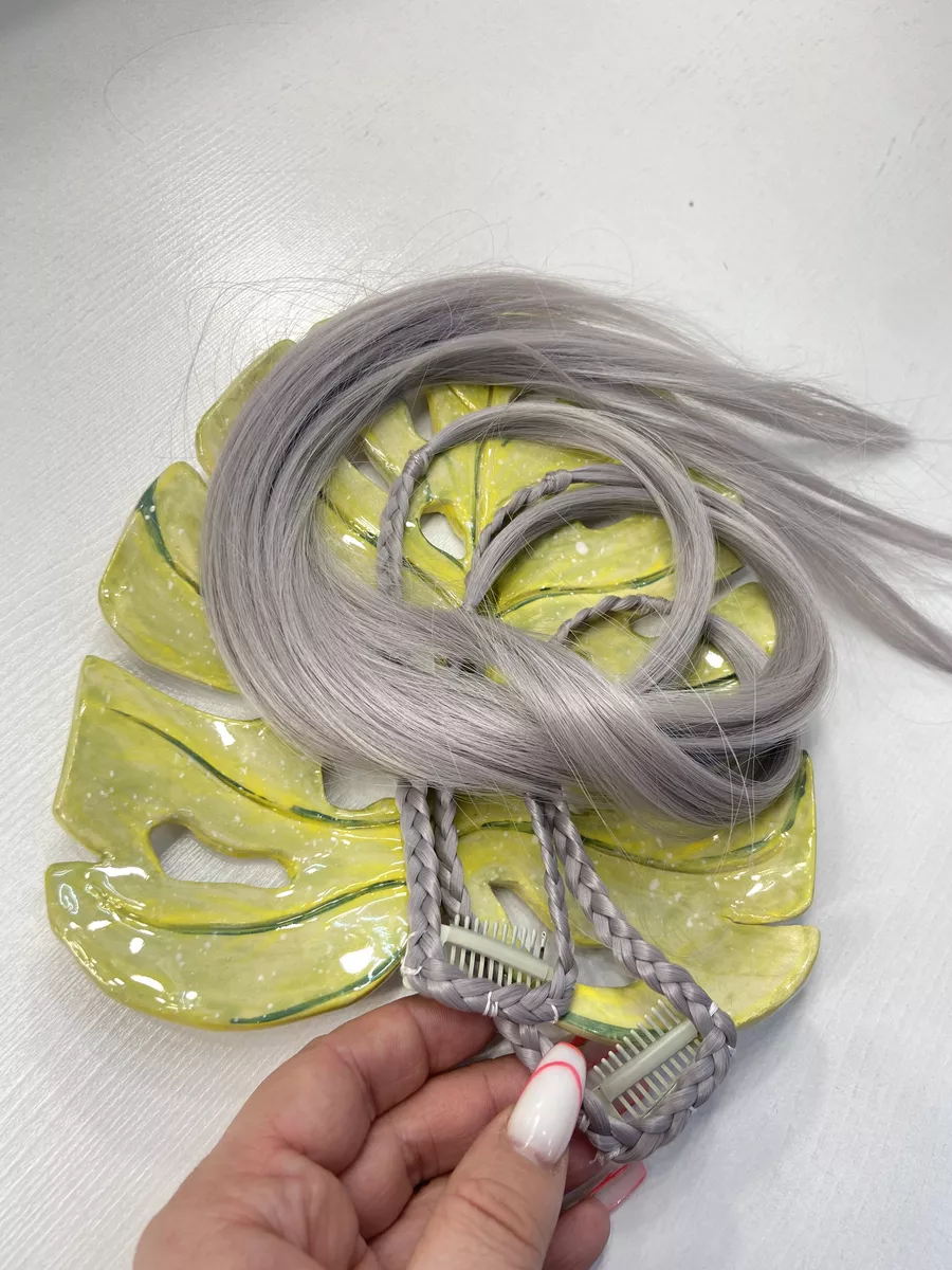 косы на заколках