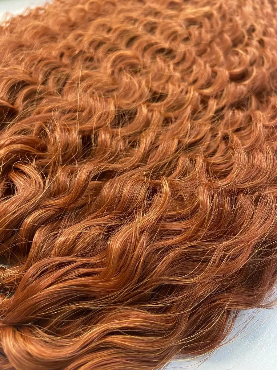 Хвост кудрявый на резинке