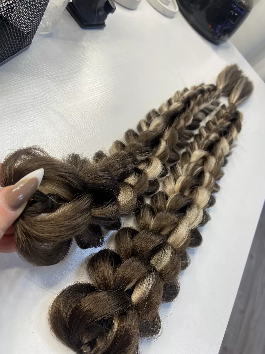 3д косы накладные на заколках