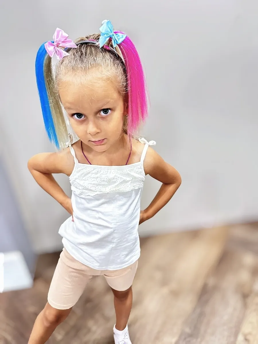 Ободок с хвостиками