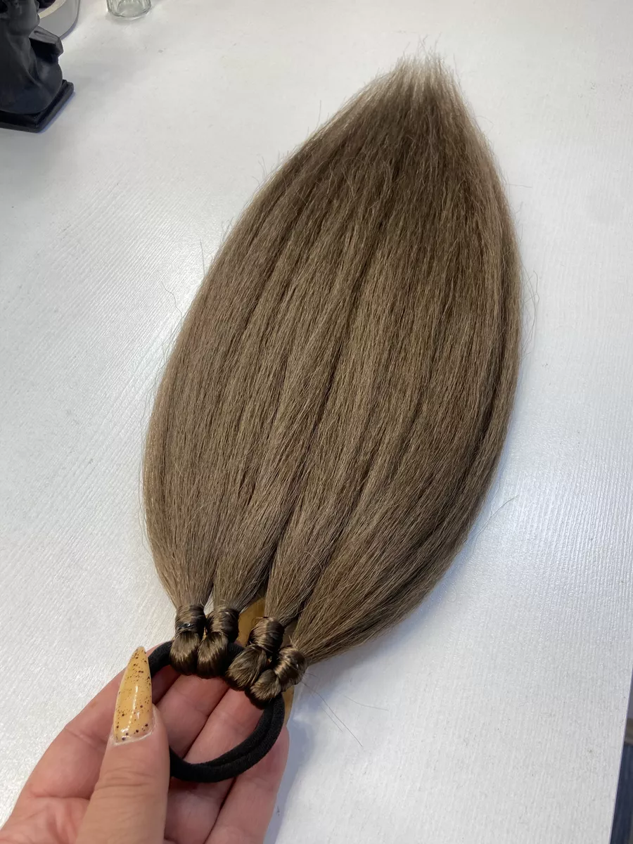 Хвост из канекалона на резинке