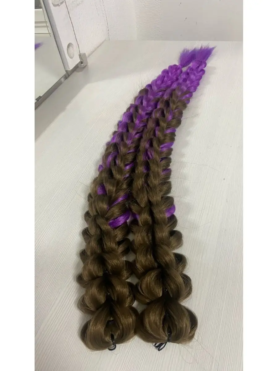 3д косы накладные на заколках