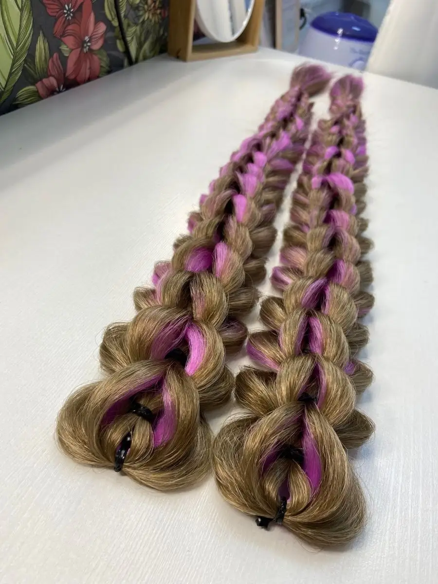 3д косы накладные на заколках