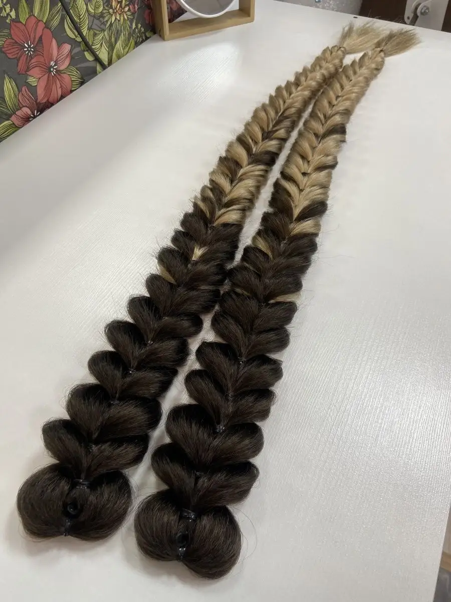 Французские косы накладные на заколках