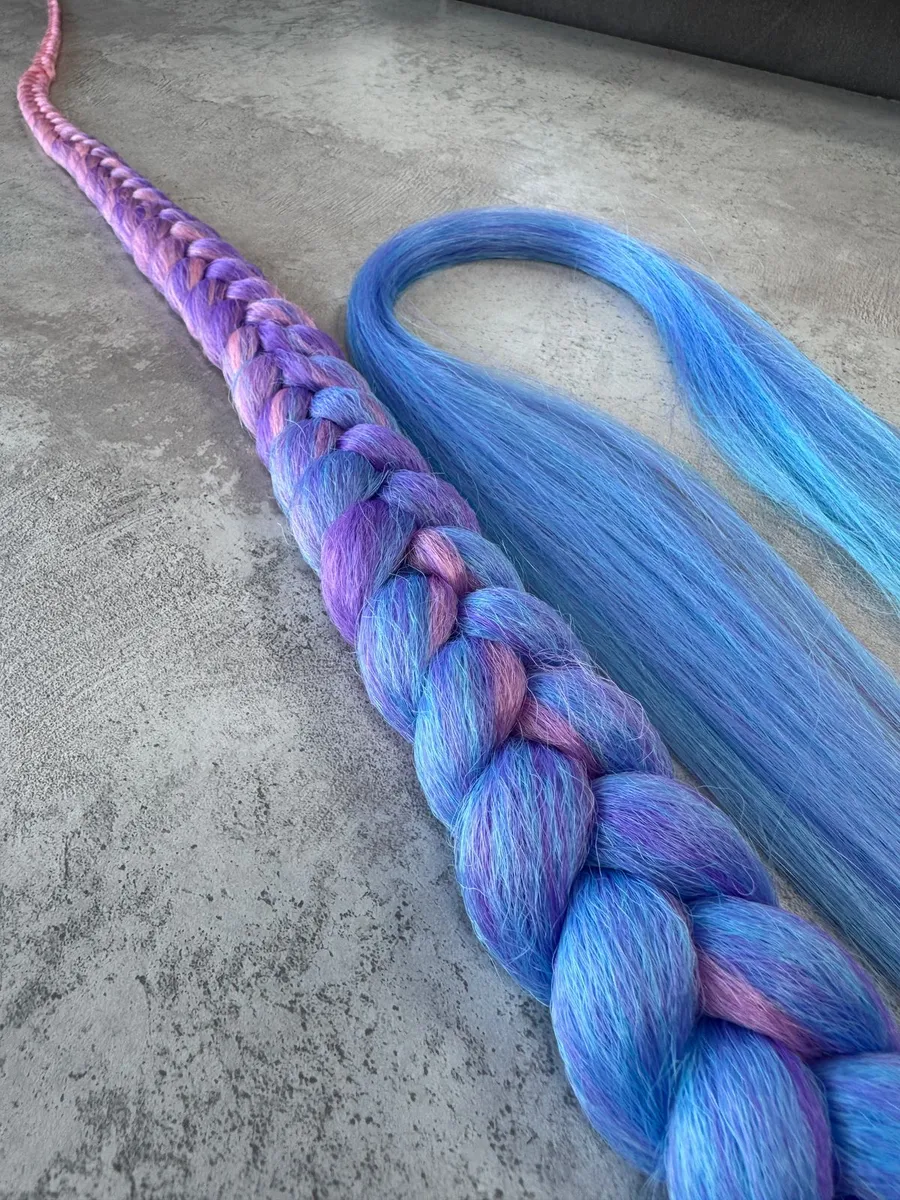 Хвост-коса на резинке