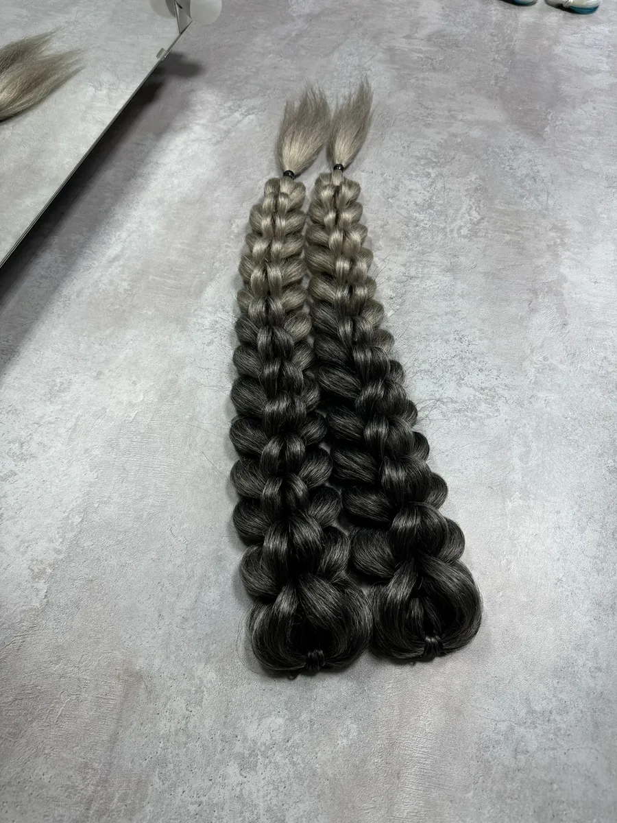 3д косы накладные на заколках