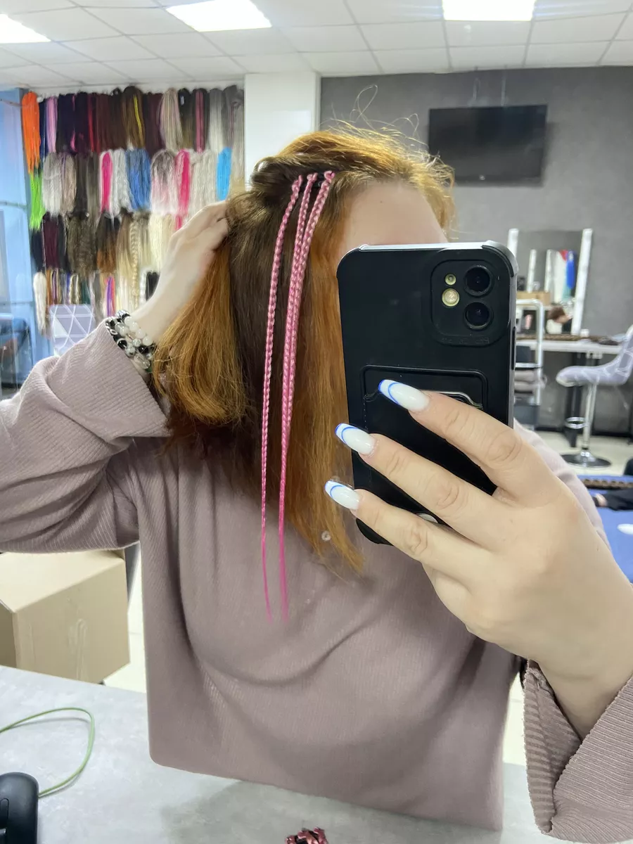 косы на заколках