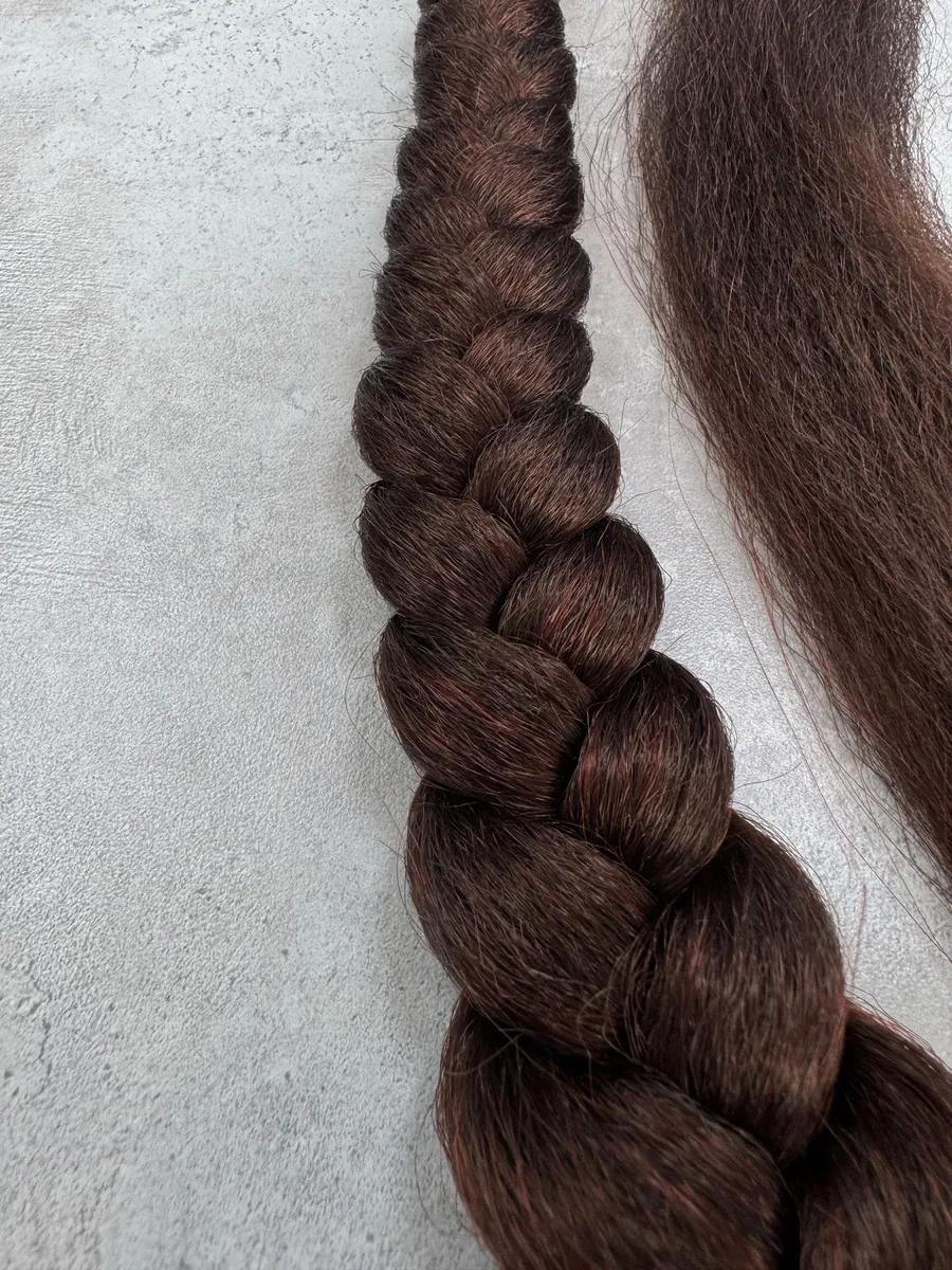 Хвост-коса на резинке