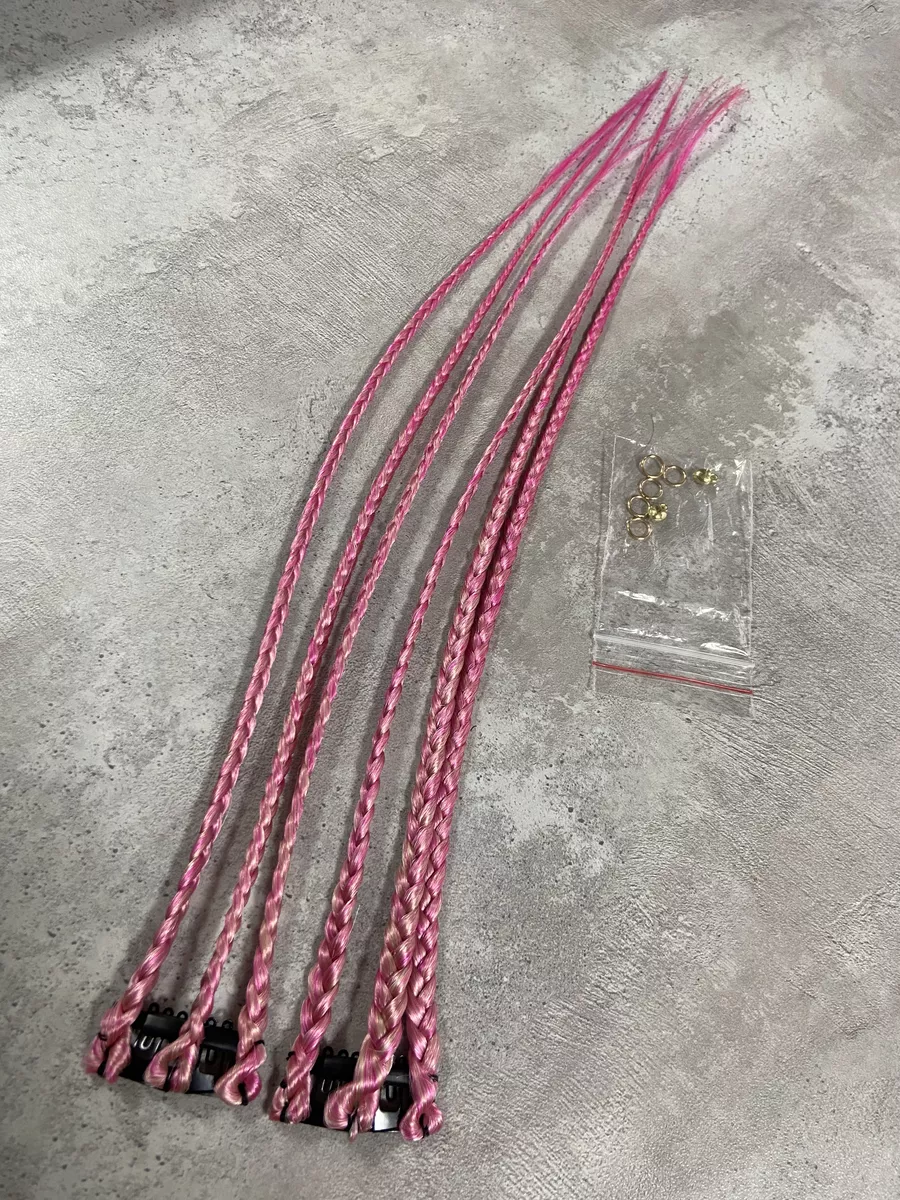 косы на заколках