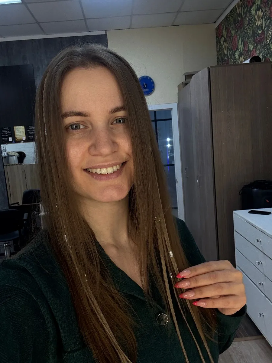 Косы на заколках