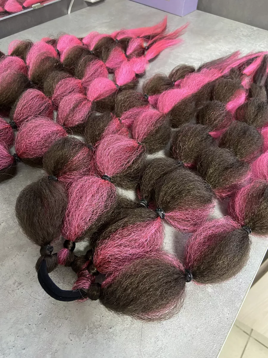 Резинка с ажурными косами