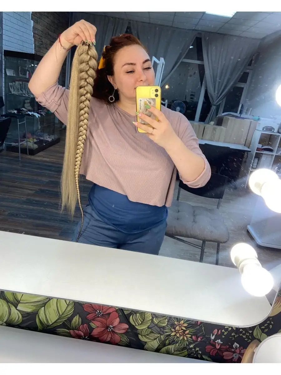 Хвост-коса на резинке