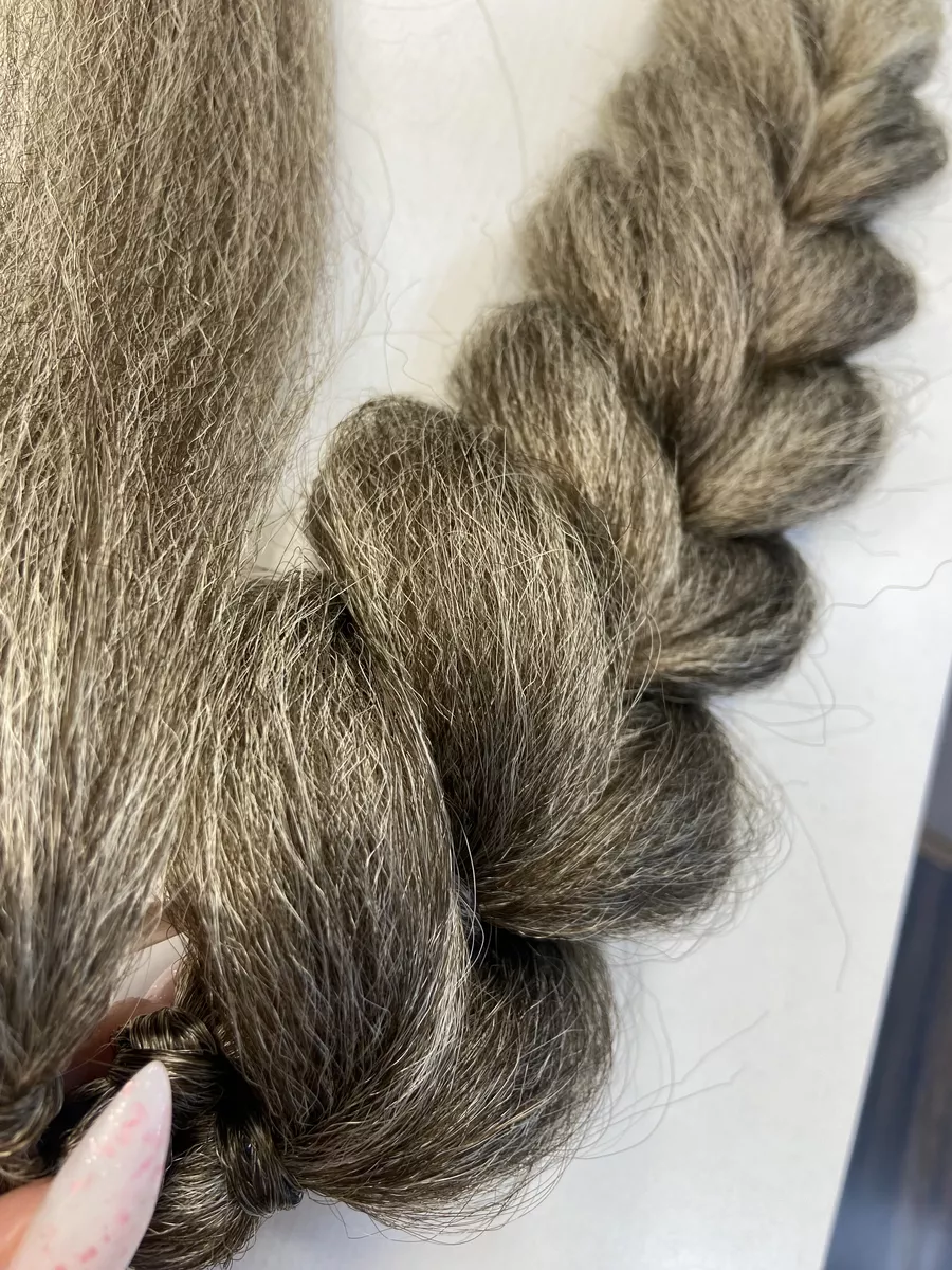 хвост-коса на резинке