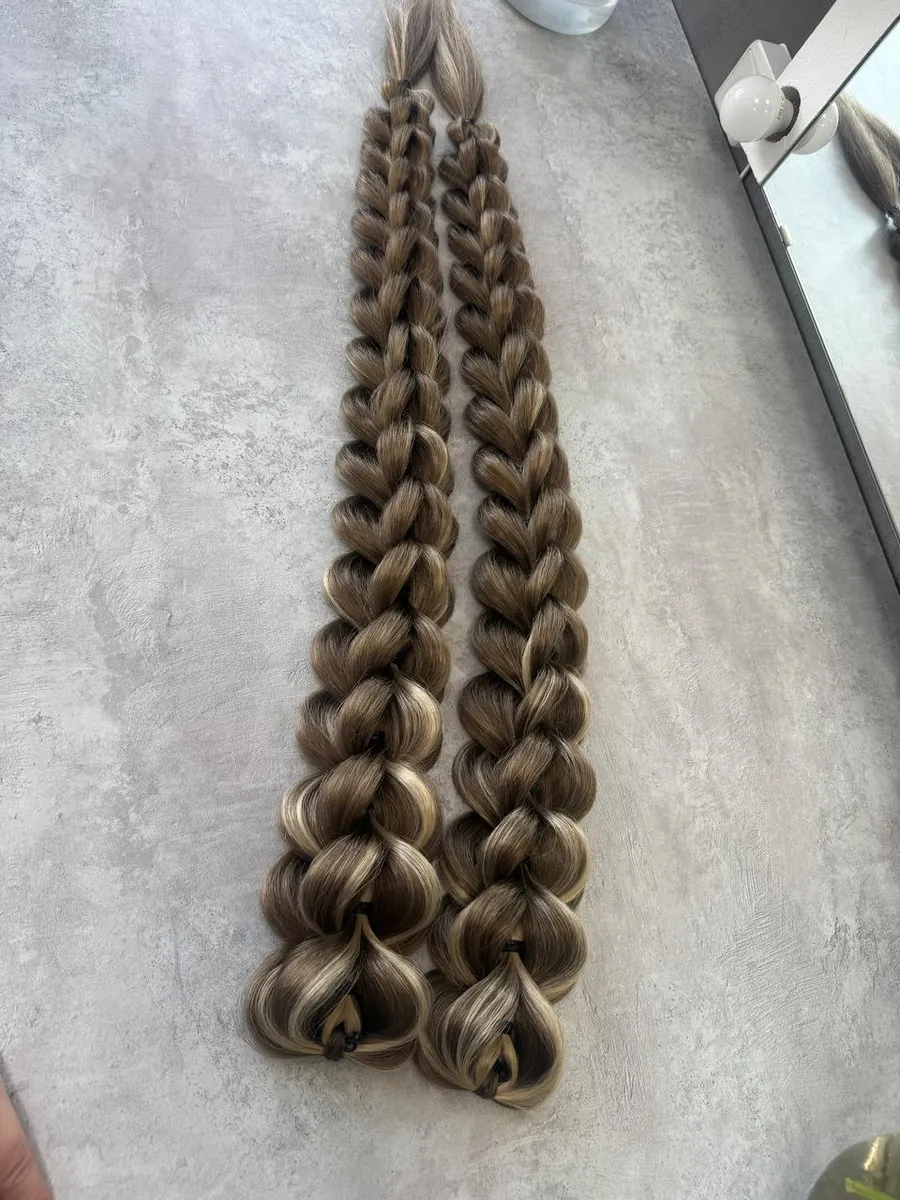 3д косы накладные на заколках