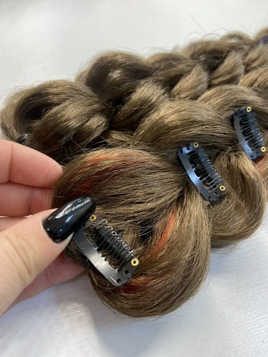 3д косы накладные на заколках