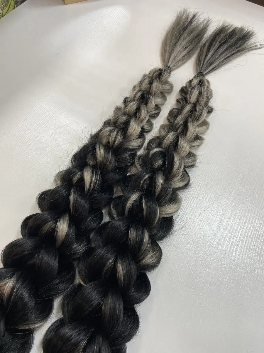 3д косы накладные на заколках