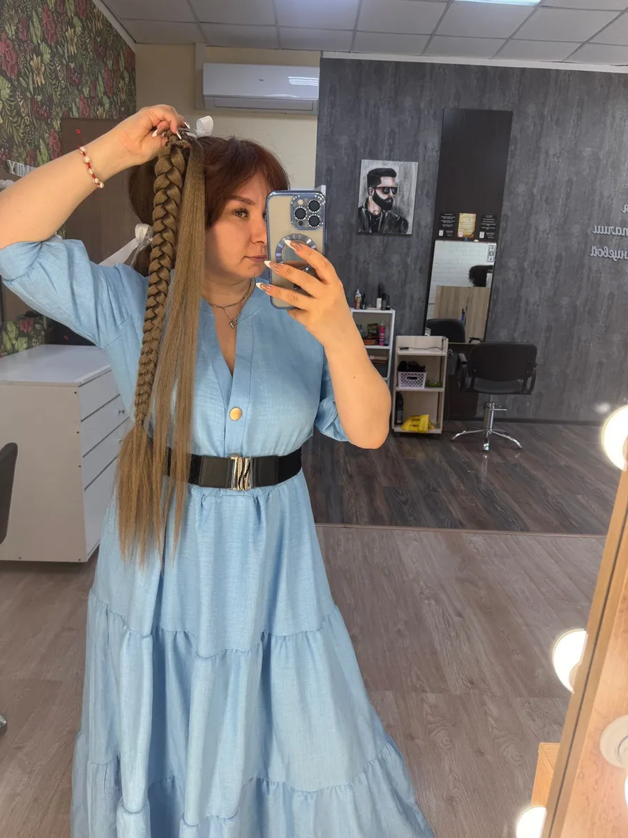 Хвост-коса на резинке