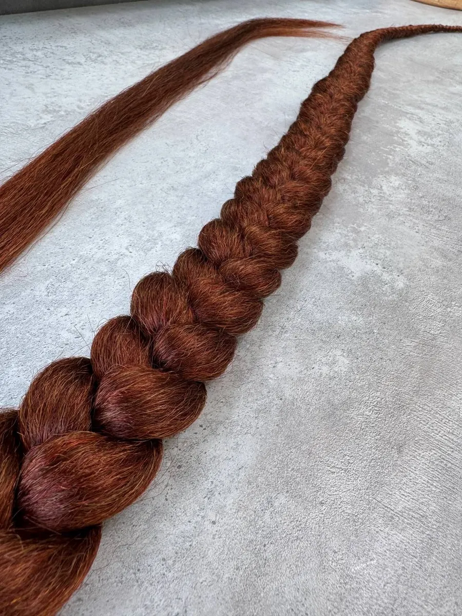 Хвост-коса на резинке