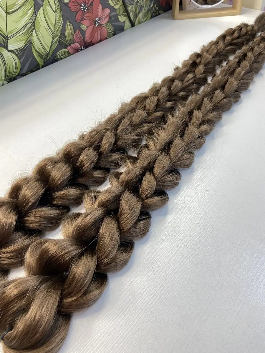 3д косы накладные на заколках