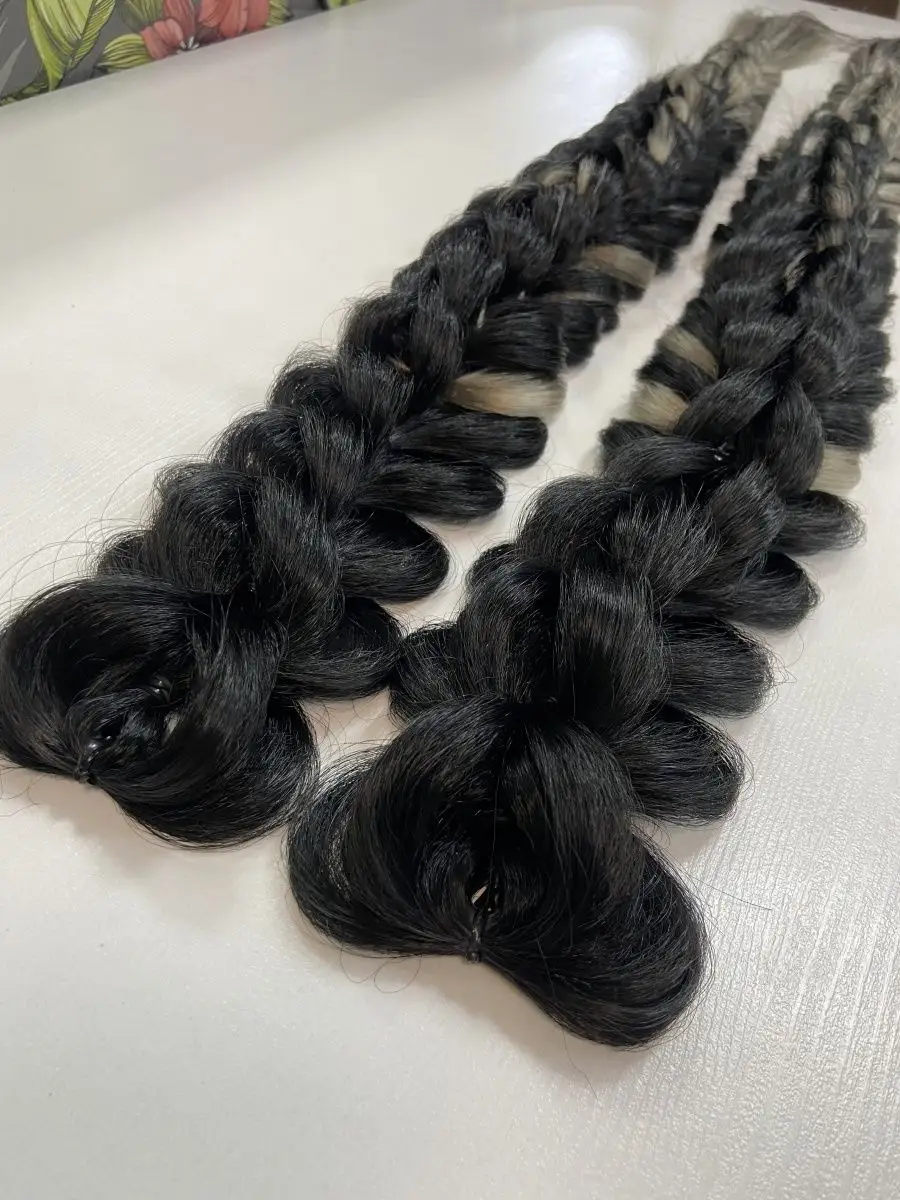 3д косы накладные на заколках