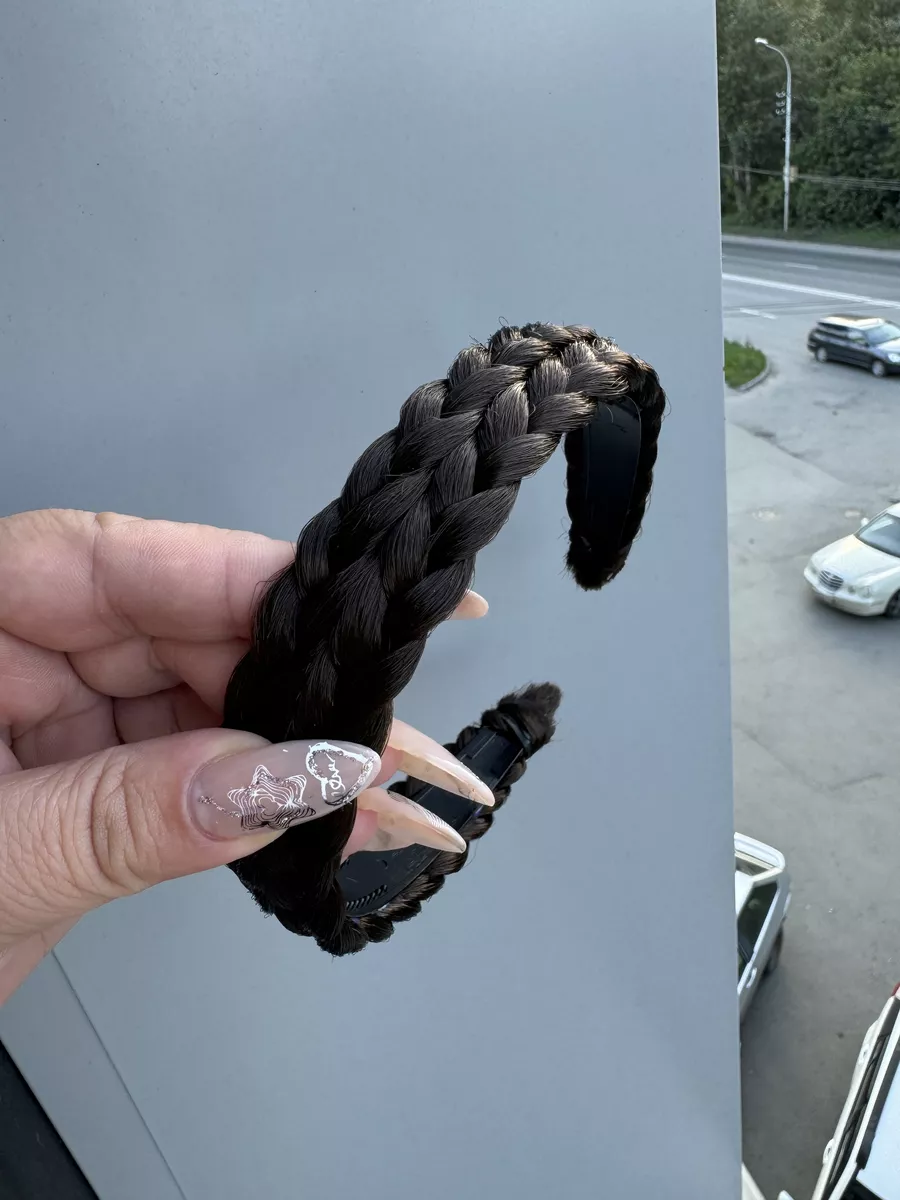 Ободок с косой