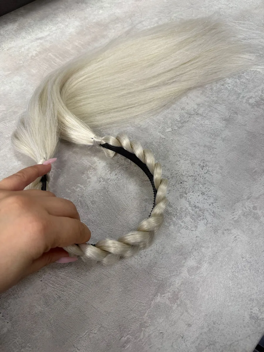 Ободок с хвостиками