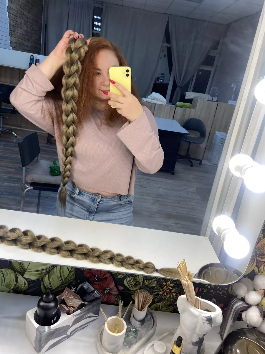 3д косы накладные на заколках