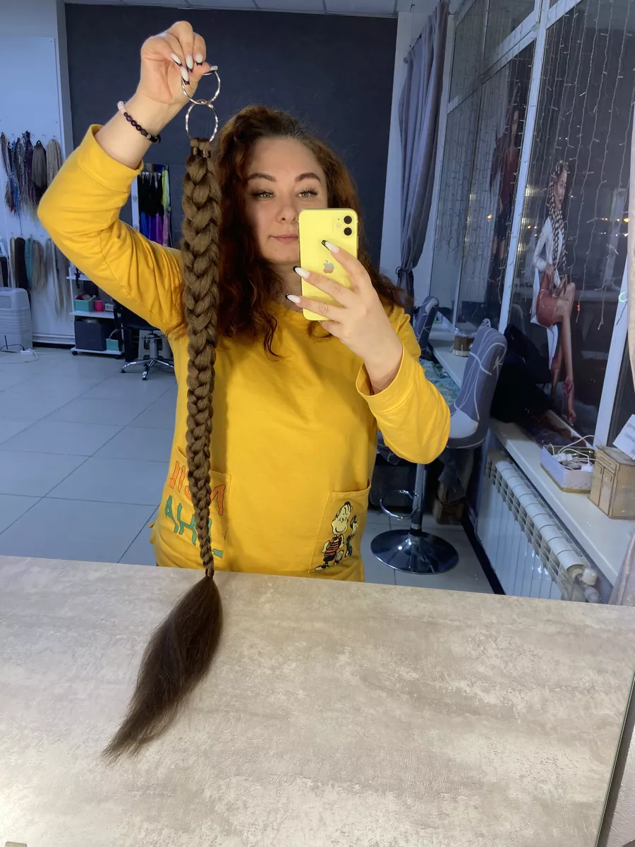 Хвост-коса на резинке