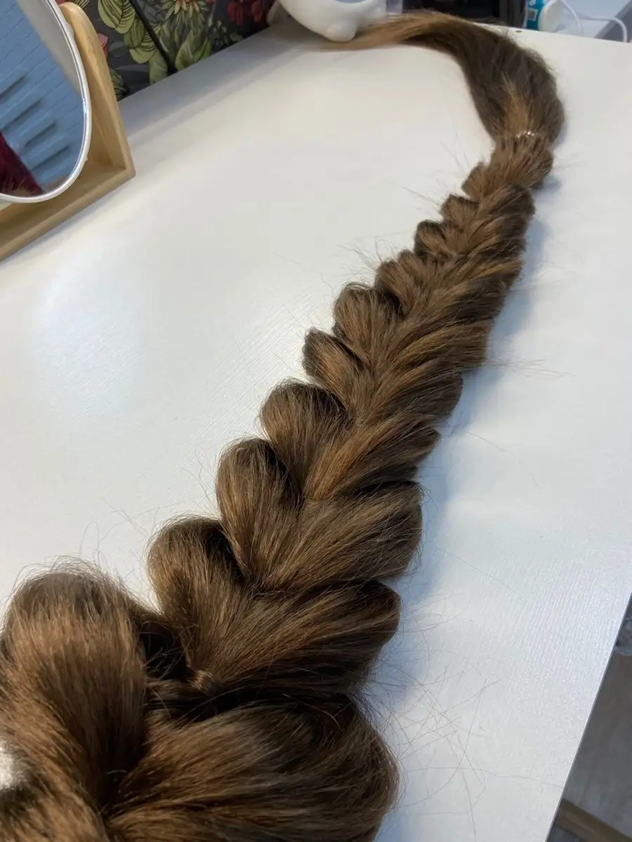 Хвост-коса на резинке