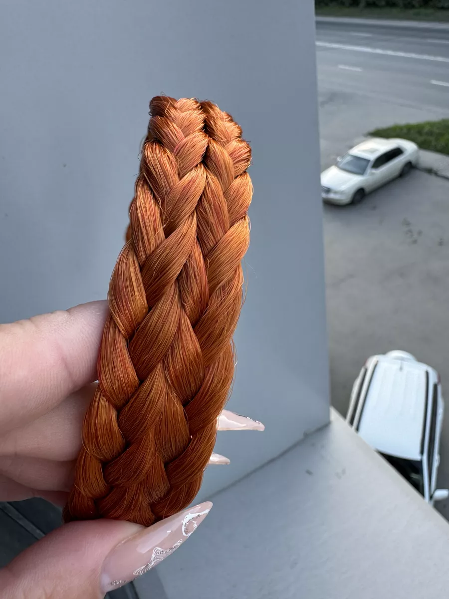 Ободок с косой