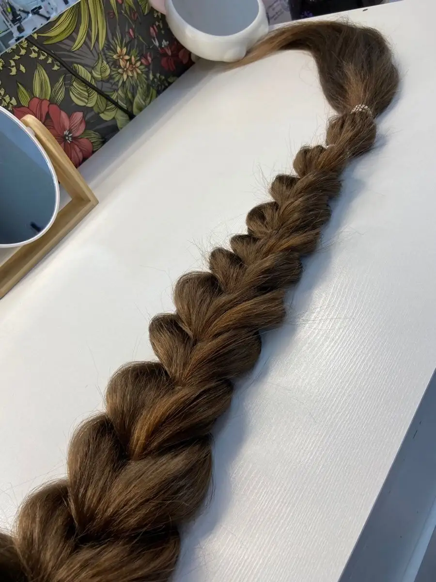 Хвост-коса на резинке