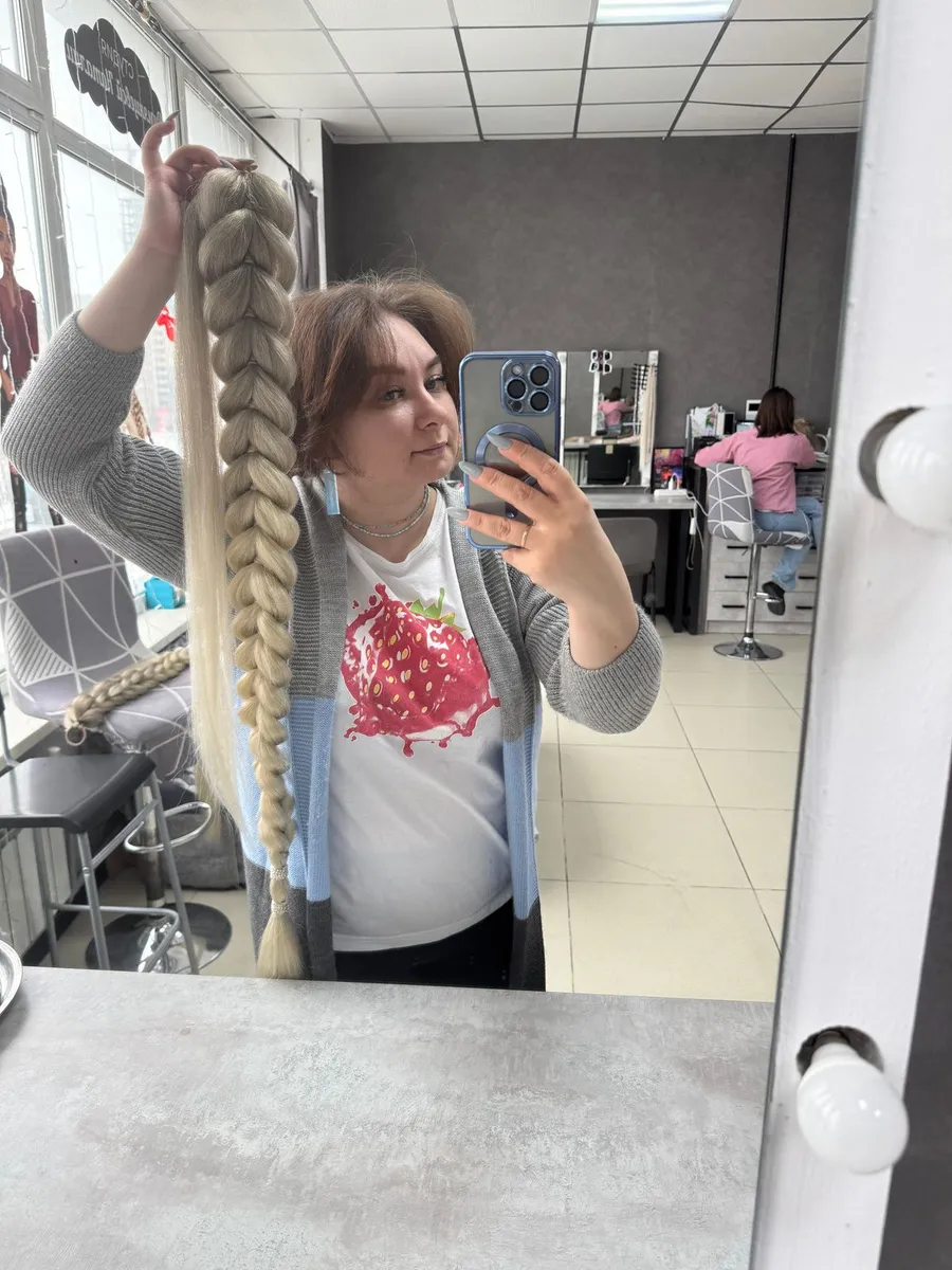 Хвост-коса на резинке