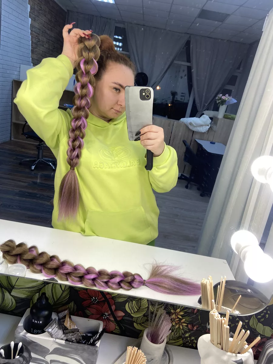 3д косы накладные на заколках