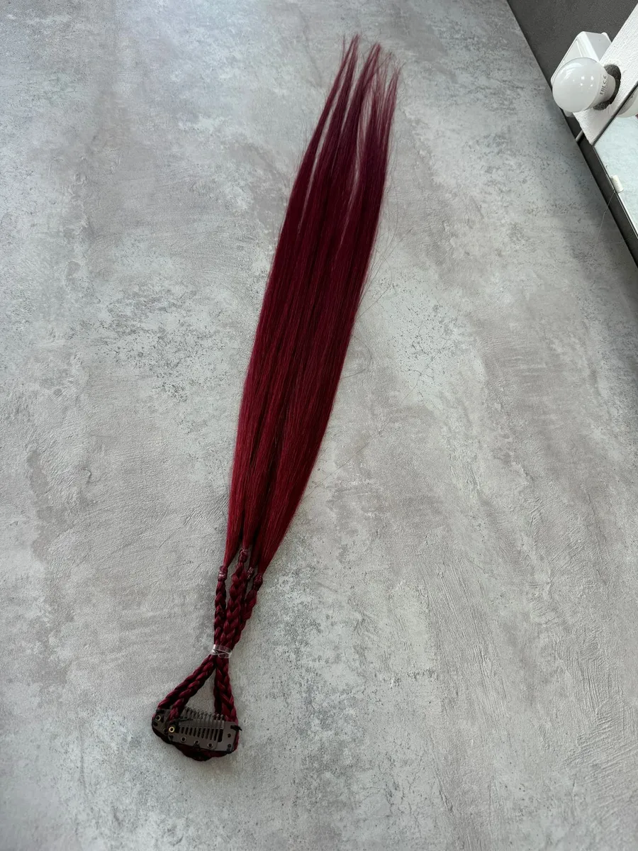 Косы на заколках