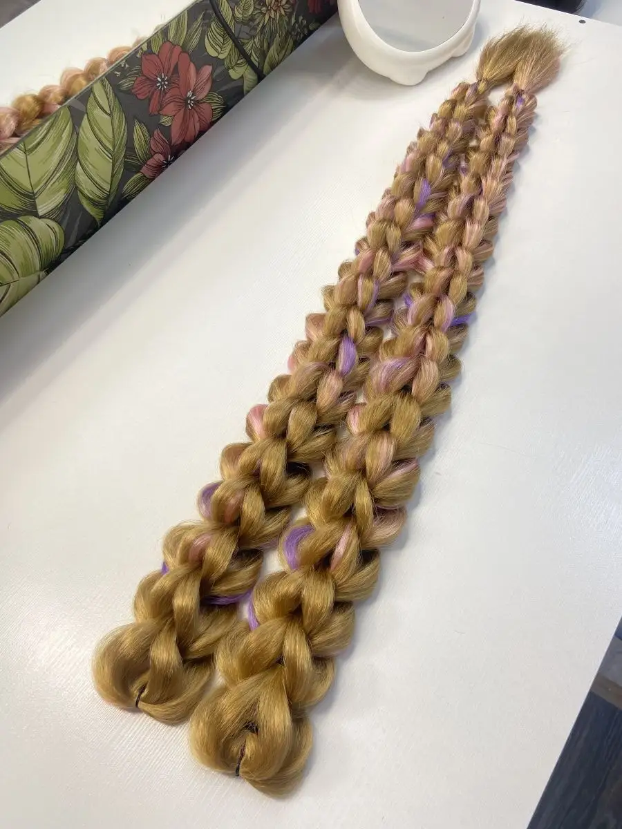 3д косы накладные на заколках