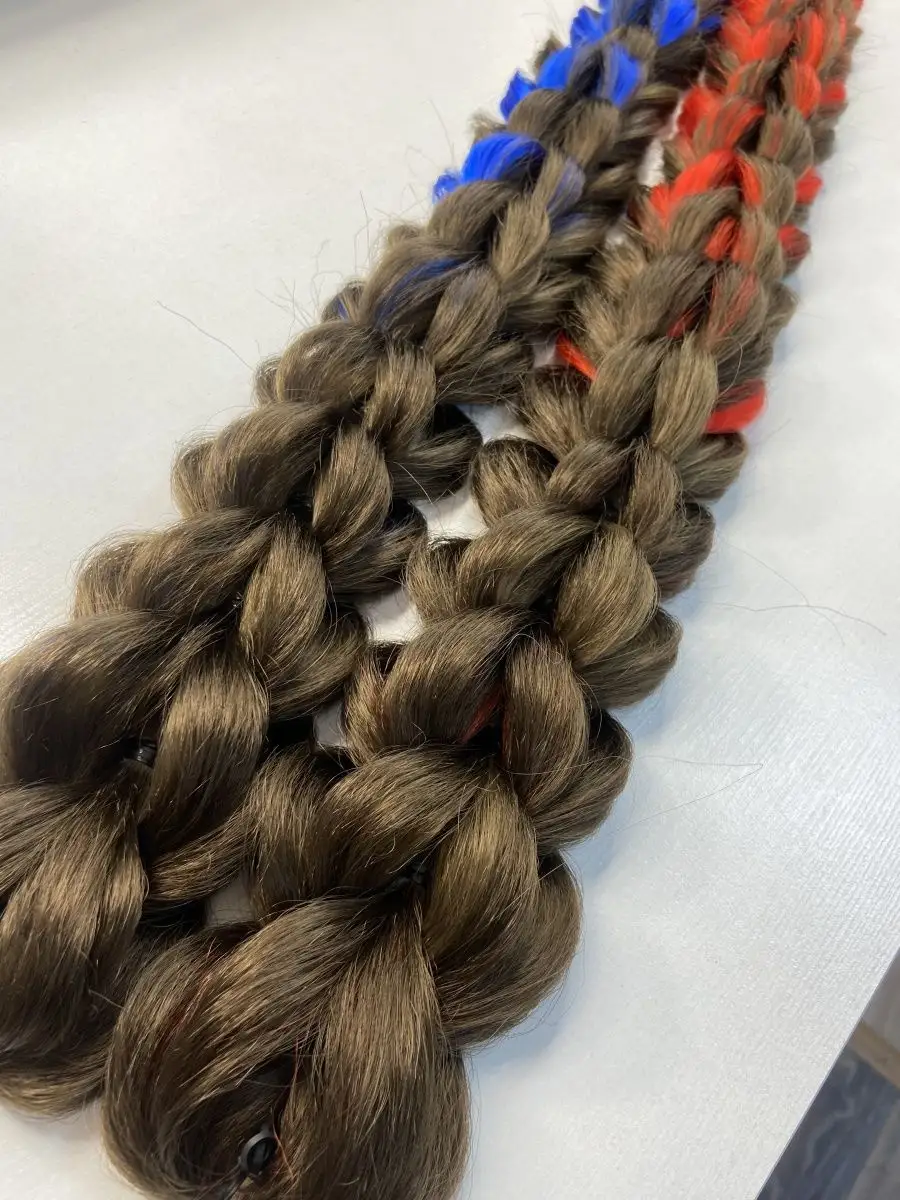 3д косы накладные на заколках