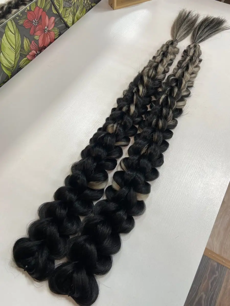 3д косы накладные на заколках