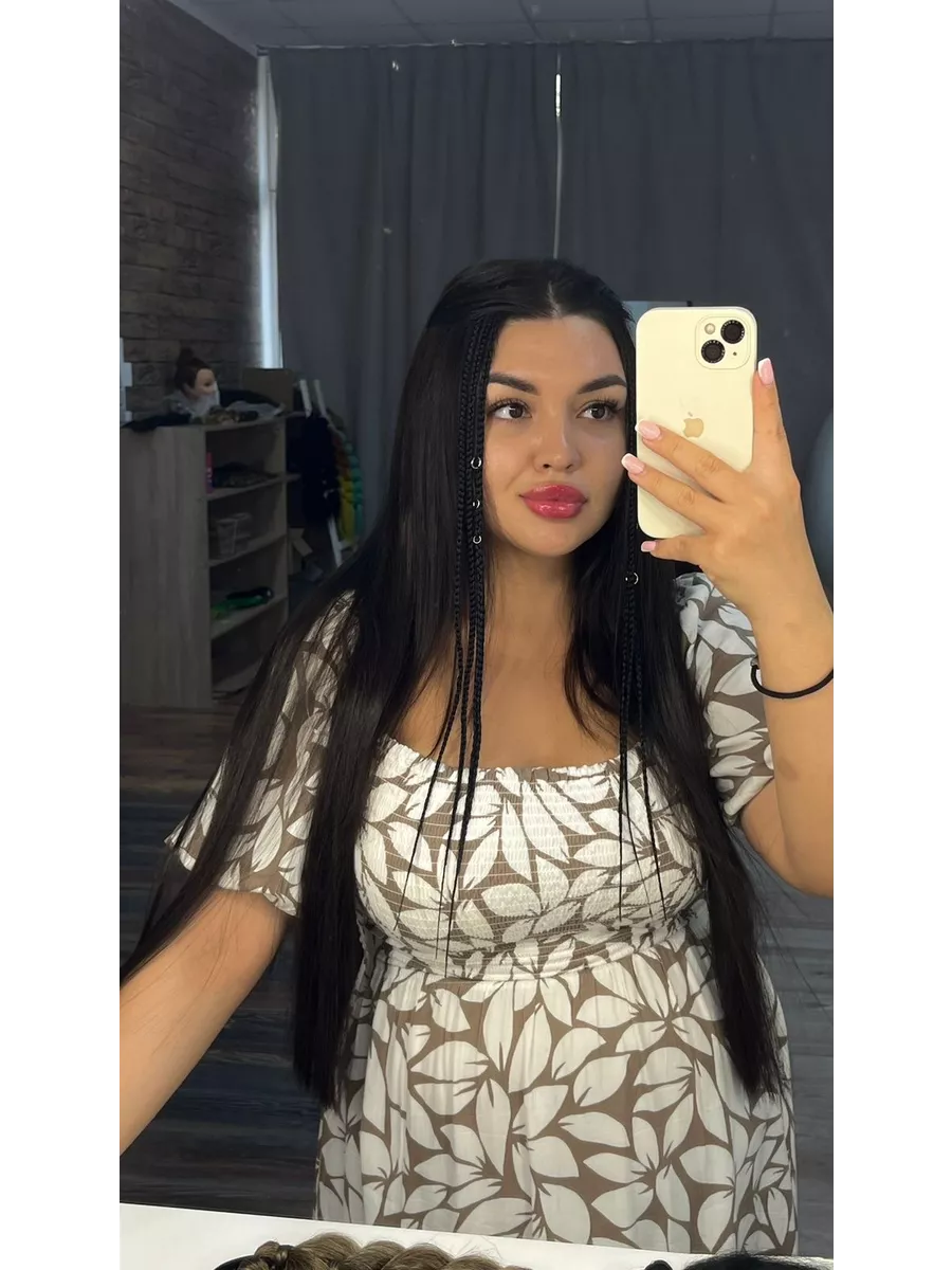 косы на заколках