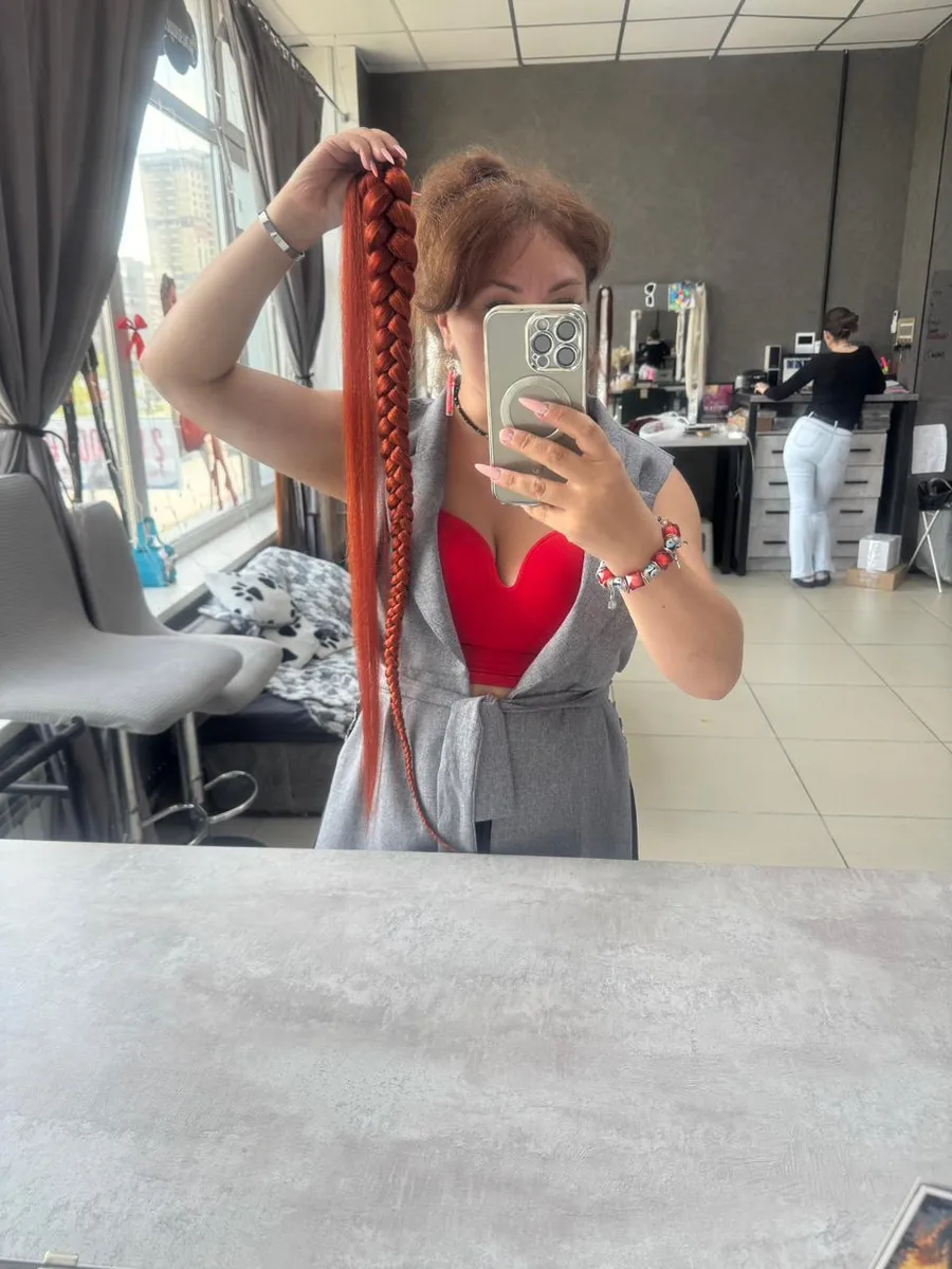 Хвост-коса на резинке